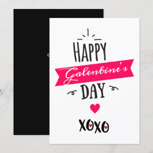 Galentine X ❤ X ❤ Fijne Galentinedag ❤ Roze Feestdagenkaart