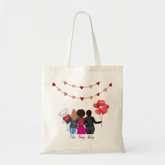 Galentinedag BFFs Tote Bag (Voorkant)
