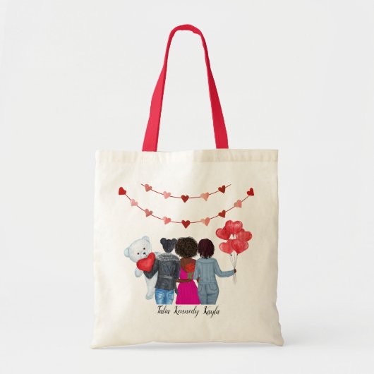 Galentinedag BFFs Tote Bag (Voorkant)