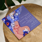 Galentinedag Brunch Modern Girly Floral Kaart