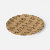 Galentinedag wafelvoorraad papieren bordje (Gekanteld)