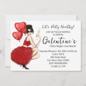 Galentine's Bash Girls Night Out Valentijns's Part Kaart (Voorkant)