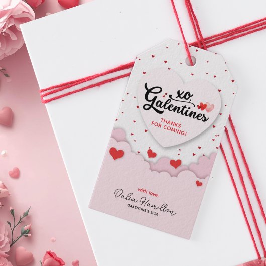 Galentine's Bedankt Cadeaulabel