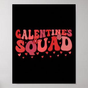 Galentines-bende Valentijn grappig Galentine's  Poster