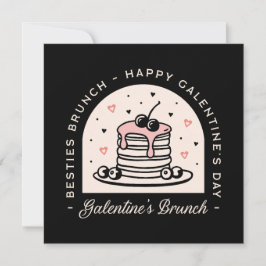 Galentines besties meisjes brunch Valentijn feest Kaart