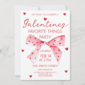 Galentine's Bow party Kaart (Voorkant)