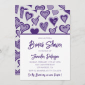 Galentines bruids douche uitnodiging Modern (Voorkant / Achterkant)