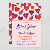 Galentines bruids douche uitnodiging Sweetheart (Voorkant / Achterkant)