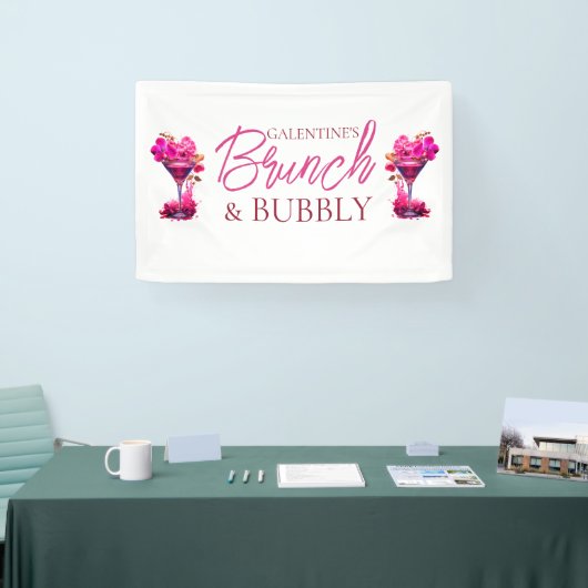 Galentine's brunch en bubbelbanier spandoek (Beurs)