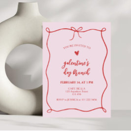Galentine's Cafe Brunch Boog Frame Kaart