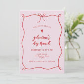 Galentine's Cafe Brunch Boog Frame Kaart (Staand voorkant)