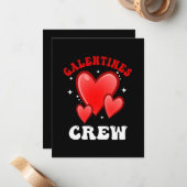 Galentines Crew Hart Notitiekaartje (Voorkant / Achterkant in situ)