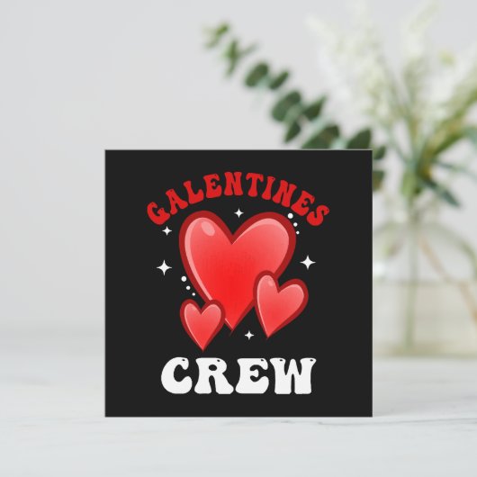 Galentines Crew Heart (Staand voorkant)
