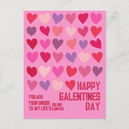 Galentines Dag Beste Vrienden Harten Illustratie Briefkaart