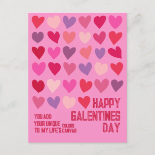 Galentines Dag Beste Vrienden Harten Illustratie Briefkaart