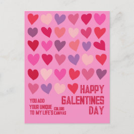 Galentines Dag Beste Vrienden Harten Illustratie Briefkaart