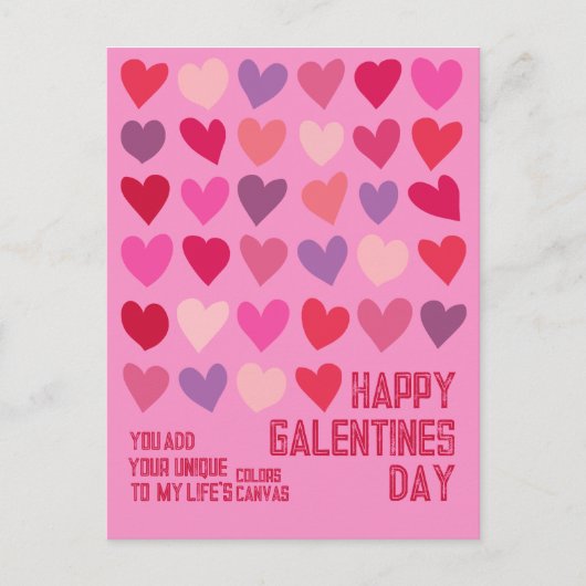 Galentines Dag Beste Vrienden Harten Illustratie Briefkaart (Voorkant)