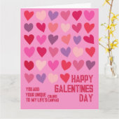 Galentines Dag  Kunst Beste Vriendinnen Roze Rode  Kaart (Gele Bloem)