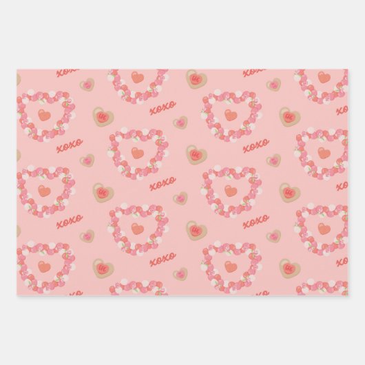 Galentines Dag Patroon Inpakpapier Vel (Voorkant 2)