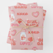 Galentines Dag Patroon Inpakpapier Vel (In situ)