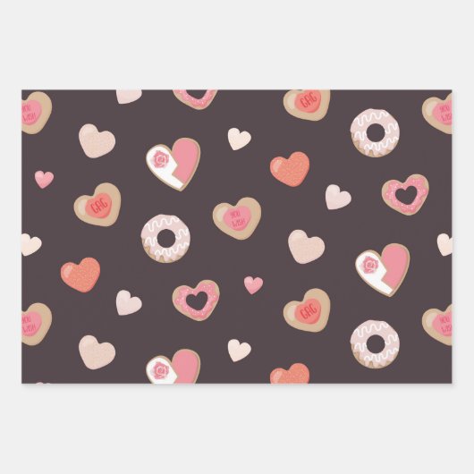 Galentines Dag Patroon Inpakpapier Vel (Voorkant 2)