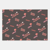 Galentines Dag Patroon Inpakpapier Vel (Voorkant)