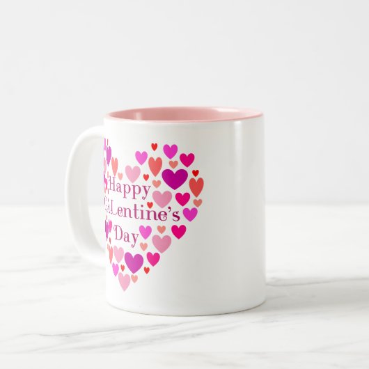 GALentines dag roze harten Mok (Voorkant links)