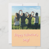 Galentine's Day aangepaste fotokaart Feestdagenkaart (Achterkant)