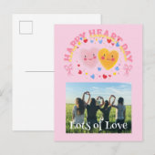 Galentine's Day aangepaste fotokaart Feestdagenkaart (Voorkant / Achterkant)