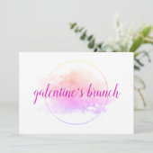 Galentines Day Brunch Friends Valentijnsdag Kaart (Staand voorkant)