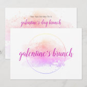 Galentines Day Brunch Friends Valentijnsdag Kaart (Voorkant / Achterkant)