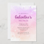 Galentine's Day Brunch Invitation Kaart (Voorkant)
