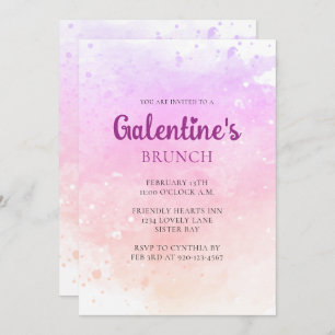 Galentine's Day Brunch Invitation Kaart