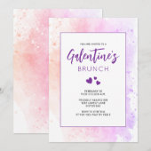 Galentine's Day Brunch Invitation Kaart (Voorkant / Achterkant)