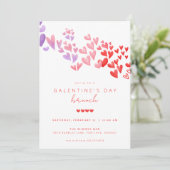 Galentine's Day Brunch Invite Girls Valentijnsdag Kaart (Staand voorkant)