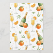 Galentines Day Brunch Mimosas Elegant Kaart (Achterkant)