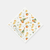 Galentines Day Brunch Mimosas Elegant Servet (Hoek)