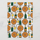 Galentines Day Brunch Mimosas Retro Kaart (Achterkant)