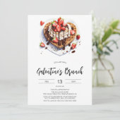 Galentine's Day Brunch Ontbijt Uitnodiging (Staand voorkant)