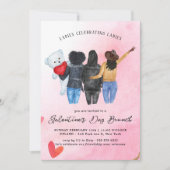 Galentine's Day Brunch Uitnodiging (Voorkant)