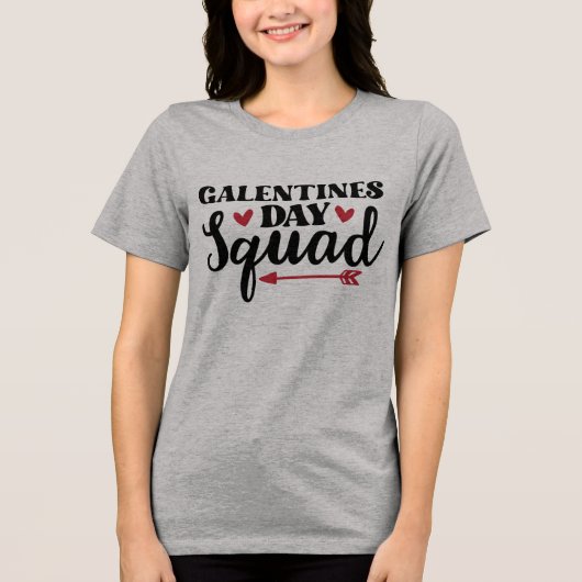 Galentine's Day-club Tri-Blend Shirt (Voorkant)