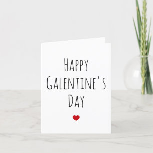 Galentines Day Cute Red Heart Beste vriend op maat Feestdagen Kaart