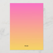 Galentines Day Dinner Drinks Pink Black Party Kaart (Achterkant)