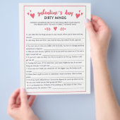 Galentines Day Dirty Minds spel Flyer (Hand)