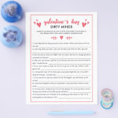 Galentines Day Dirty Minds spel Flyer (Enkel)