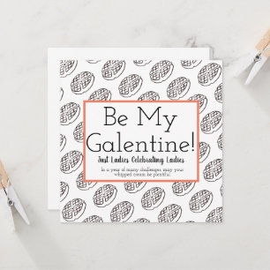 Galentine's Day Editable Wenskaart Kaart