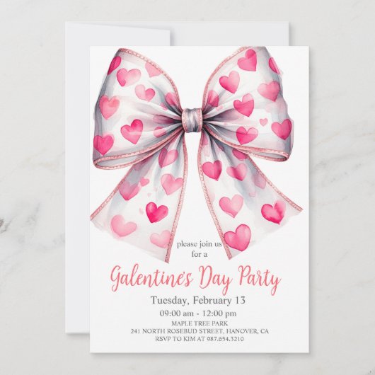 Galentine's Day 'Favoriete Dingen' Uitnodiging (Voorkant)