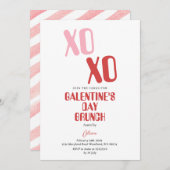 Galentine's Day Feest Brunch Vriendschap Valentijn Kaart (Voorkant / Achterkant)
