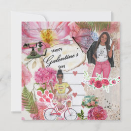 Galentine's Day Flat Wenskaart