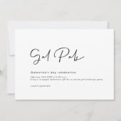 Galentine's Day Floral Invitation Card Kaart (Voorkant)